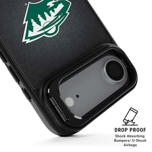 NHL Minnesota Wild Black Background iPhone 17 Air Kickstand Case