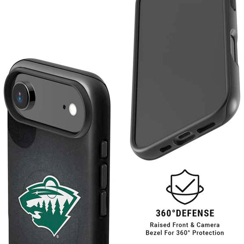 NHL Minnesota Wild Black Background iPhone 17 Air Magsafe Impact Case