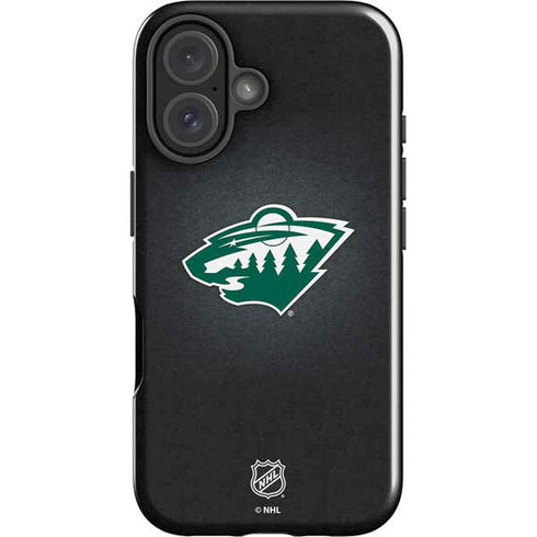 NHL Minnesota Wild Black Background iPhone 17 Impact Case