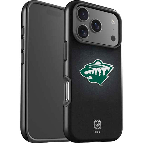 NHL Minnesota Wild Black Background iPhone 17 Pro Impact Case