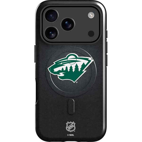 NHL Minnesota Wild Black Background iPhone 17 Pro Magsafe Impact Case