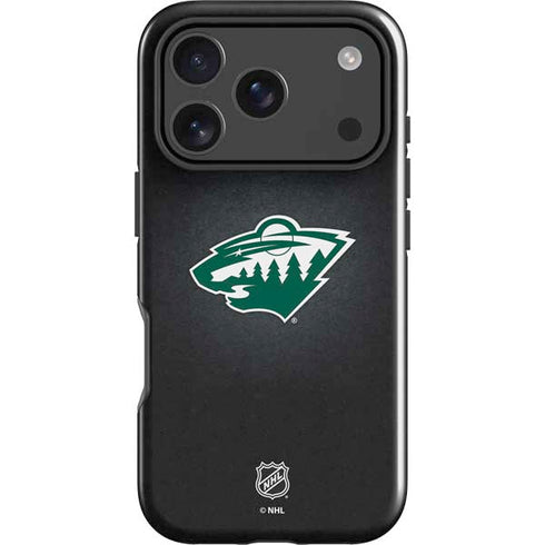 NHL Minnesota Wild Black Background iPhone 17 Pro Max Impact Case
