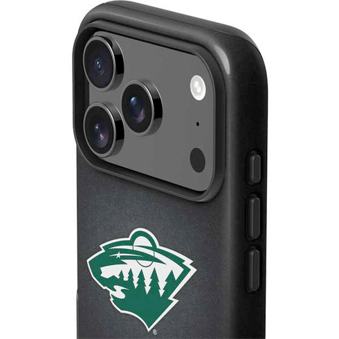 NHL Minnesota Wild Black Background iPhone 17 Pro Max Impact Case