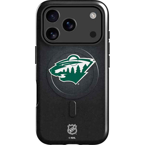 NHL Minnesota Wild Black Background iPhone 17 Pro Max Magsafe Impact Case