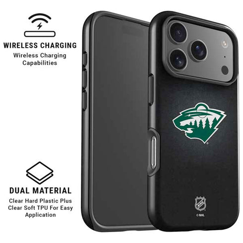 NHL Minnesota Wild Black Background iPhone 17 Pro Max Magsafe Impact Case