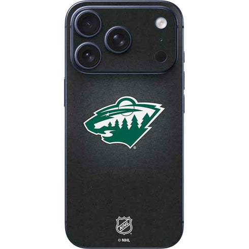 NHL Minnesota Wild Black Background iPhone 17 Pro Max Skin
