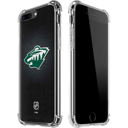 NHL Minnesota Wild Black Background iPhone Cases