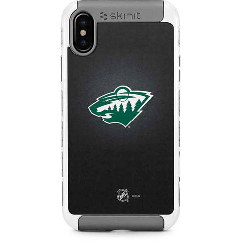 NHL Minnesota Wild Black Background iPhone Cases