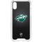 NHL Minnesota Wild Black Background iPhone XS Clear Case
