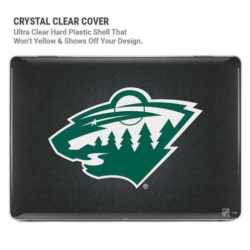 NHL Minnesota Wild Black Background MacBook Pro 14in (2021-24) Case plus Skin