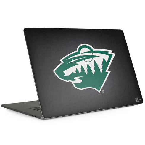 NHL Minnesota Wild Black Background MacBook Skins