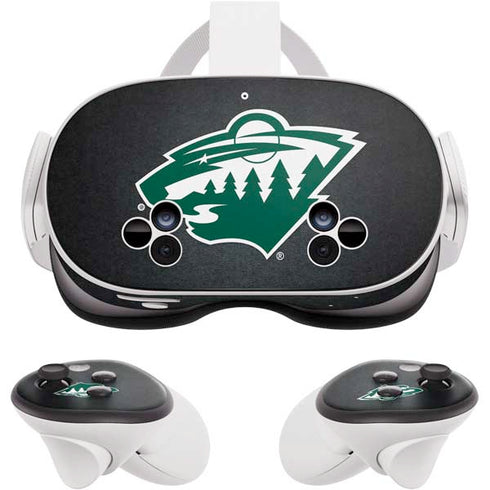 NHL Minnesota Wild Black Background Meta Quest 3S Skin