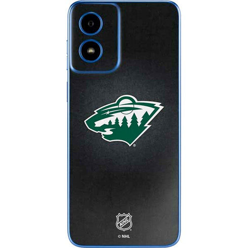 NHL Minnesota Wild Black Background Moto G Play 4G (2024) Skin