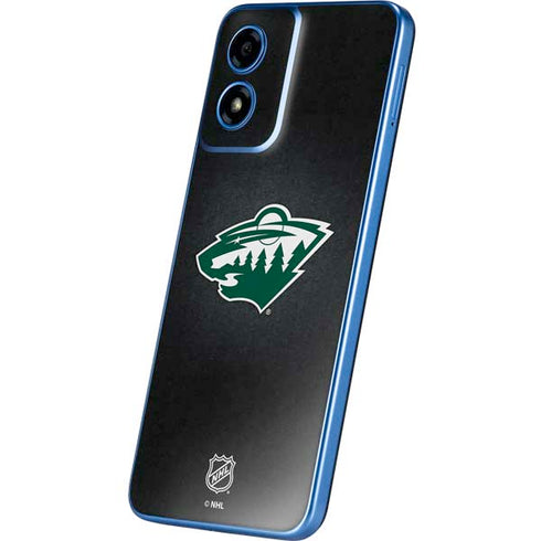 NHL Minnesota Wild Black Background Moto G Play 4G (2024) Skin