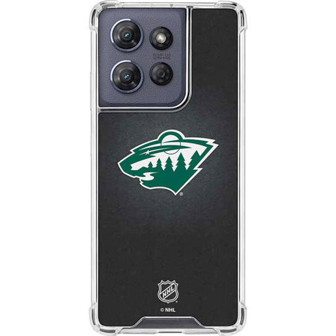 NHL Minnesota Wild Black Background Moto G Power 5G (2025) Clear Case