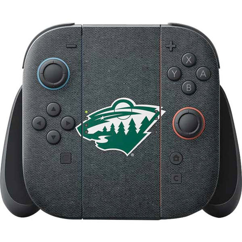 NHL Minnesota Wild Black Background Nintendo Skins