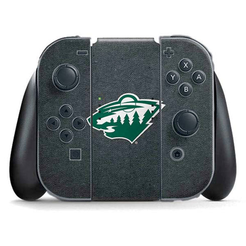 NHL Minnesota Wild Black Background Nintendo Skins