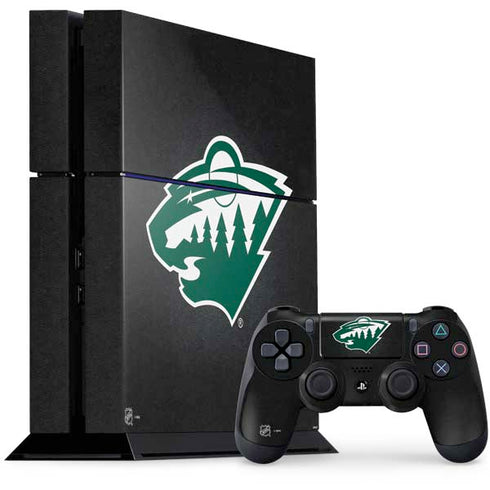 NHL Minnesota Wild Black Background PlayStation PS4 Skins