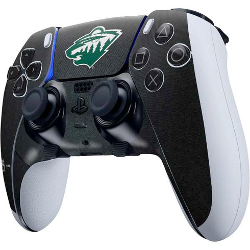 NHL Minnesota Wild Black Background PS5 DualSense Edge Pro Controller Skin
