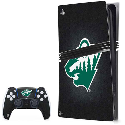 NHL Minnesota Wild Black Background PlayStation PS5 Skins