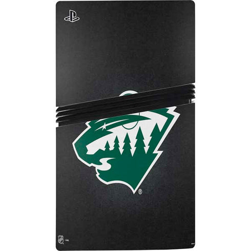 NHL Minnesota Wild Black Background PS5 Pro Bundle Skin