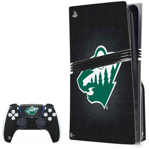 NHL Minnesota Wild Black Background PlayStation PS5 Skins