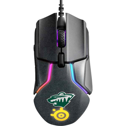 NHL Minnesota Wild Black Background SteelSeries Rival 600 Gaming Mouse Skin