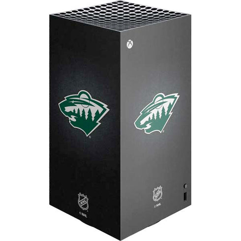 NHL Minnesota Wild Black Background XBox Series X Digital Edition Console Skin