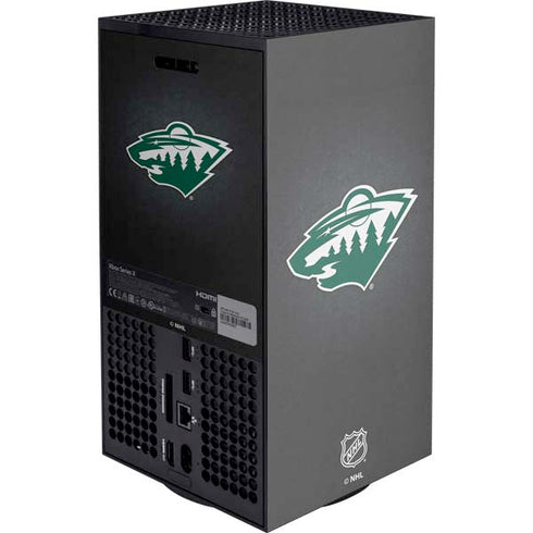 NHL Minnesota Wild Black Background XBox Series X Digital Edition Console Skin