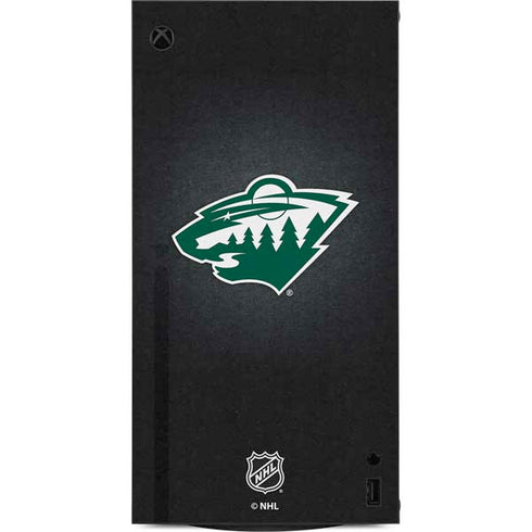 NHL Minnesota Wild Black Background XBox Series X Digital Edition Console Skin
