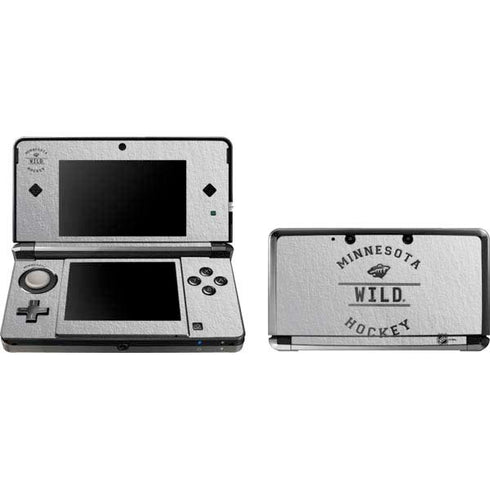 NHL Minnesota Wild Black Text Nintendo Skins