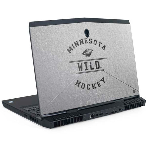 NHL Minnesota Wild Black Text Dell Alienware Skin