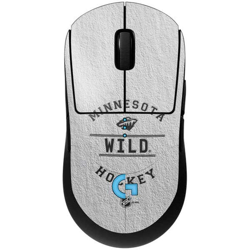 NHL Minnesota Wild Black Text G Pro Wireless Gaming Mouse Skin