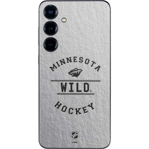 NHL Minnesota Wild Black Text Galaxy A16 5G Skin