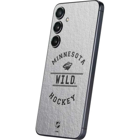 NHL Minnesota Wild Black Text Galaxy A16 5G Skin