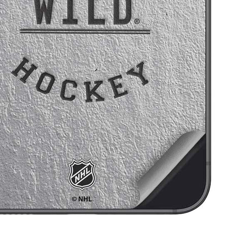 NHL Minnesota Wild Black Text Galaxy A16 5G Skin
