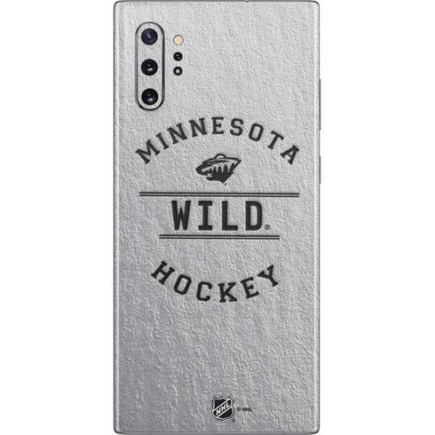 NHL Minnesota Wild Black Text Galaxy Note 10 Plus Skin