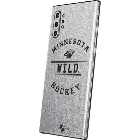 NHL Minnesota Wild Black Text Galaxy Note 10 Plus Skin