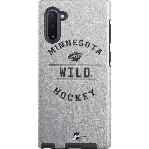 NHL Minnesota Wild Black Text Galaxy Cases