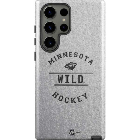 NHL Minnesota Wild Black Text Galaxy S23 Ultra Pro Case