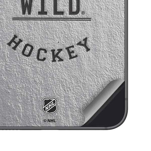 NHL Minnesota Wild Black Text Galaxy S25 Plus Skin