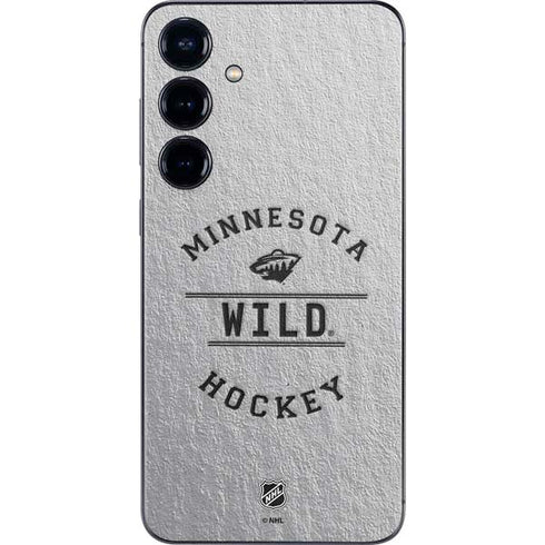 NHL Minnesota Wild Black Text Galaxy S25 Skin