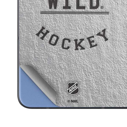 NHL Minnesota Wild Black Text Galaxy Z Fold5 5G Skin