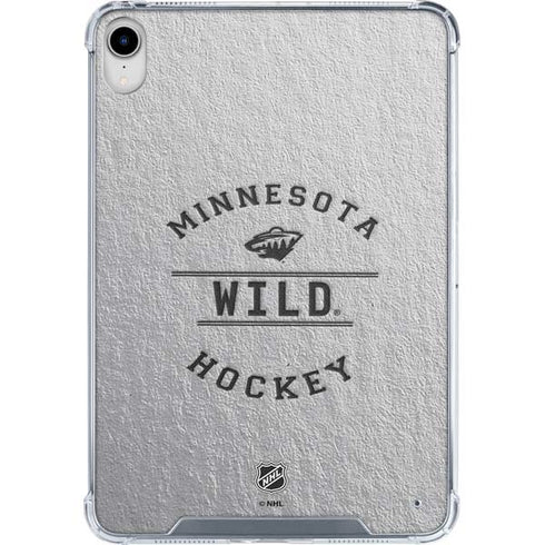 NHL Minnesota Wild Black Text iPad 11th Gen (2025) Clear Case