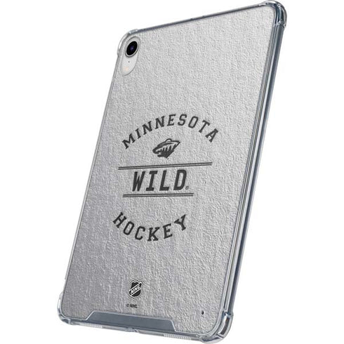 NHL Minnesota Wild Black Text iPad 11th Gen (2025) Clear Case