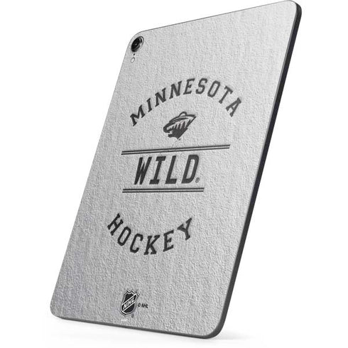 NHL Minnesota Wild Black Text Apple iPad Pro Skin