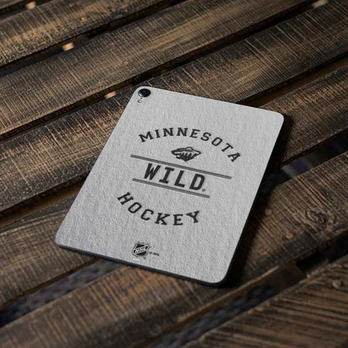 NHL Minnesota Wild Black Text Apple iPad Pro Skin