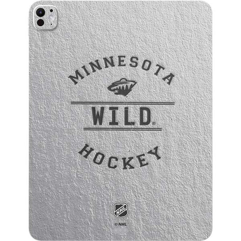 NHL Minnesota Wild Black Text iPad Pro 13in M4 (2024) Skin