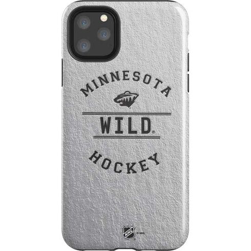 NHL Minnesota Wild Black Text iPhone Cases