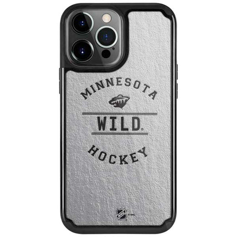 NHL Minnesota Wild Black Text iPhone Cases